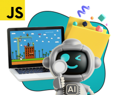 Язык программирования JavaScript + AI. Проектное обучение + геймификация + AI-помощники - КИБЕРшкола программирования для детей, компьютерные курсы для школьников, начинающих и подростков - KIBERone г. Томск