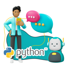 Умный чат-бот на Python - КИБЕРшкола программирования для детей, компьютерные курсы для школьников, начинающих и подростков - KIBERone г. Томск