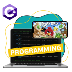 Программирование на C#. Удивительный мир 2D-игр - КИБЕРшкола программирования для детей, компьютерные курсы для школьников, начинающих и подростков - KIBERone г. Томск