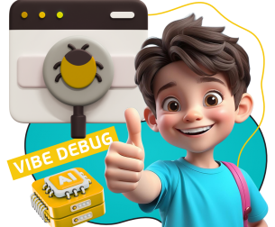 Тестирование & Vibe Debug. Охотники за багами - КИБЕРшкола программирования для детей, компьютерные курсы для школьников, начинающих и подростков - KIBERone г. Томск